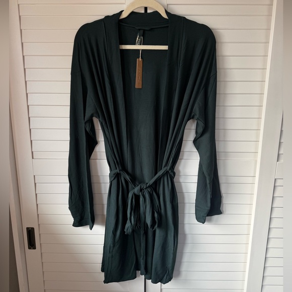 SKIMS Rare! CYPRESS Soft Lounge Short Robe - Picture 2 of 4